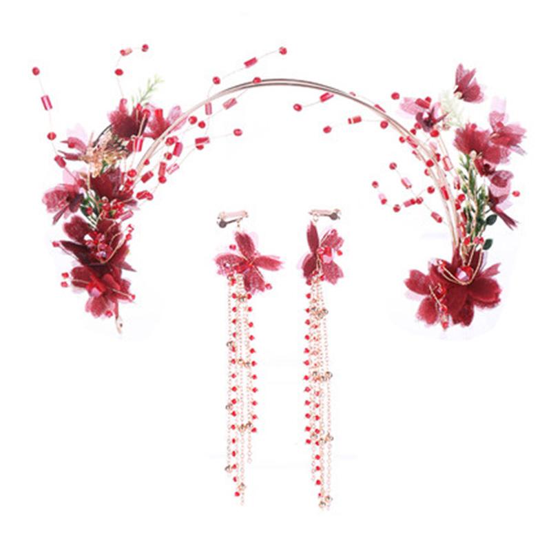 Wedding Jewelry Sets FORSEVEN Classic Chinese Red Bride Crystal Beads Women Tiaras Long Tassel Earrings Set Accessories JL, Slivery;golden
Wedding Jewelry Sets FORSEVEN Classic Chinese Red Bride Crystal Beads Women Tiaras Long Tassel Earrings Set Accessories JL, Slivery;golden