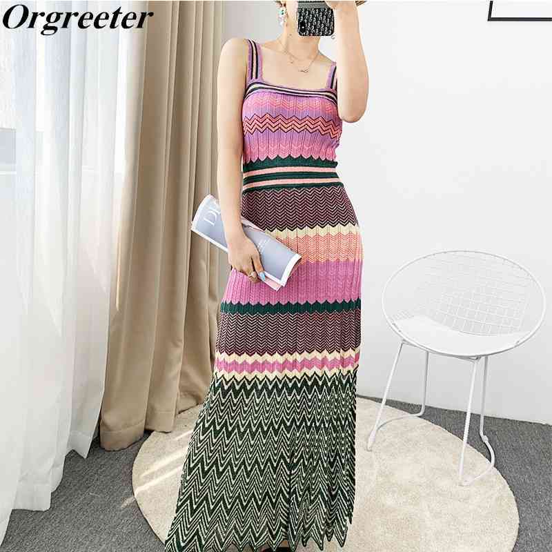 Summer Fall Holiday Beach Knitted Dress Fashion Design Women Enthic Hit color Wave Stripe Strapless Long Maxi 210525, Picture color
Summer Fall Holiday Beach Knitted Dress Fashion Design Women Enthic Hit color Wave Stripe Strapless Long Maxi 210525, Picture color
