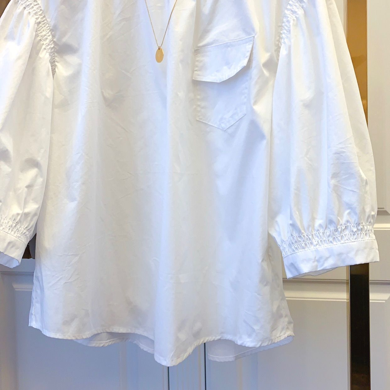 Nomikuma Half Puff Sleeve Doll Shirt Korean Solid Causal Pocket Patchwork Blouse Autumn Sweet Women Top Blusas Mujer 6C963 210427