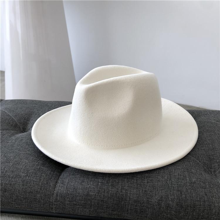 Stingy Brim Hats Winter Women 100% Wool Felt White Wide Fedoras For Wedding Party Panama Hat Floppy Triby Dress, Beige white
Stingy Brim Hats Winter Women 100% Wool Felt White Wide Fedoras For Wedding Party Panama Hat Floppy Triby Dress, Beige white