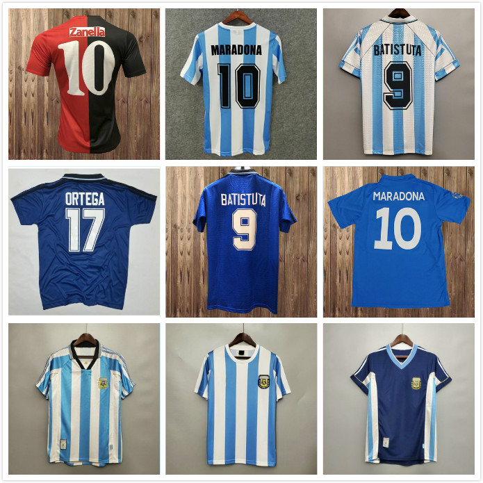 Retro 1986 1998 Argentina Soccer jersey Messi Maradona CANIGGIA 1978 1996 NEWELLS OLD BOYS vintage Football Shirt Batistuta RIQUELME 2006 19, Black
Retro 1986 1998 Argentina Soccer jersey Messi Maradona CANIGGIA 1978 1996 NEWELLS OLD BOYS vintage Football Shirt Batistuta RIQUELME 2006 19, Black
