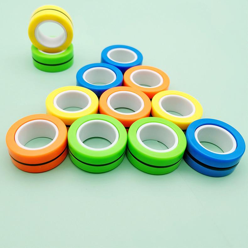 Anti-Stress Magnetic Rings Fidget Unzip Toy Magic RingTools Children Magnetic Ring Finger Ring Adult Decompression Toys