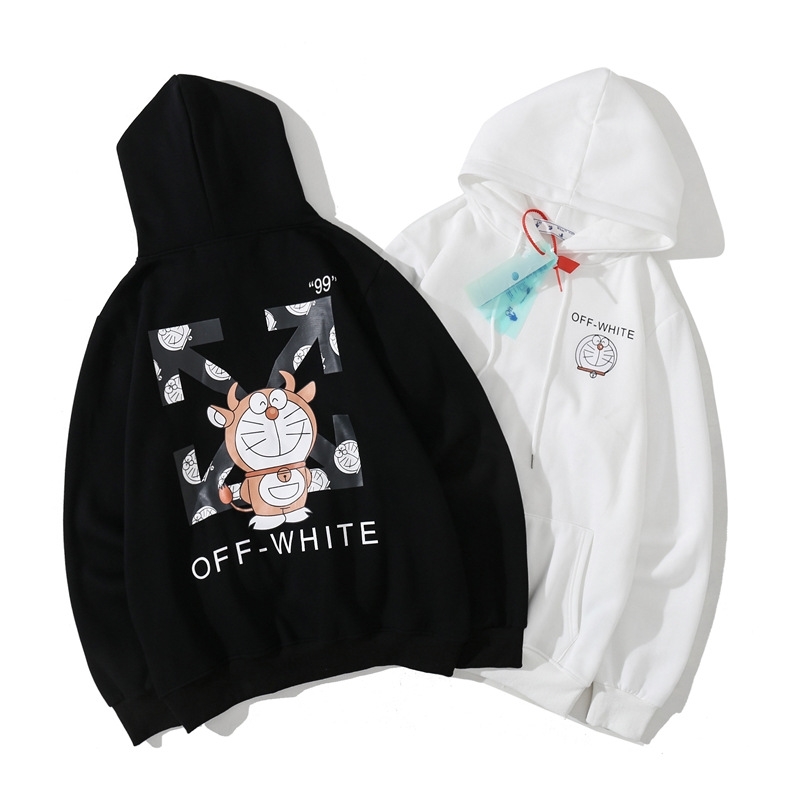 Off tide whit co branded Doraemon blue fat Plush sweater kharton men's and women's Pullover hoodies, Black
Off tide whit co branded Doraemon blue fat Plush sweater kharton men's and women's Pullover hoodies, Black