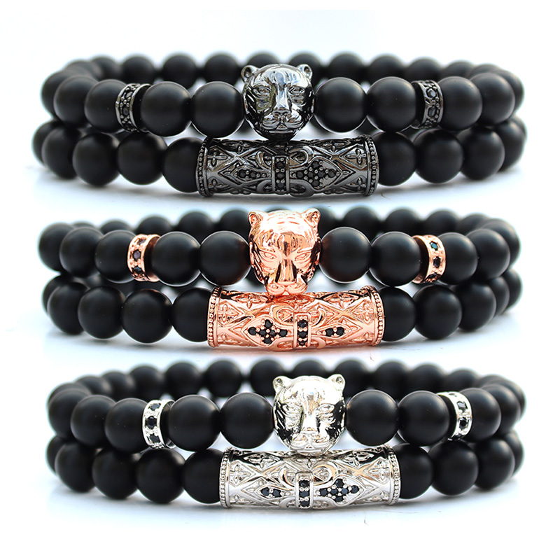 Black stone beads lion bracelet set bracelets for men women pulseiras masculina handmade beaded mens accessories armbanden
Black stone beads lion bracelet set bracelets for men women pulseiras masculina handmade beaded mens accessories armbanden