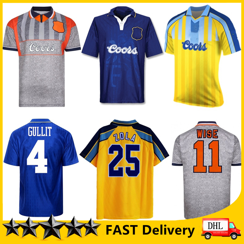 1995 1997 Gullit ZOLA Wise Hughes Vialli retro soccer jersey 95 96 97 Peacock Spencer Di Matteo Leboeuf classic vintage football shirt, Black;yellow
1995 1997 Gullit ZOLA Wise Hughes Vialli retro soccer jersey 95 96 97 Peacock Spencer Di Matteo Leboeuf classic vintage football shirt, Black;yellow