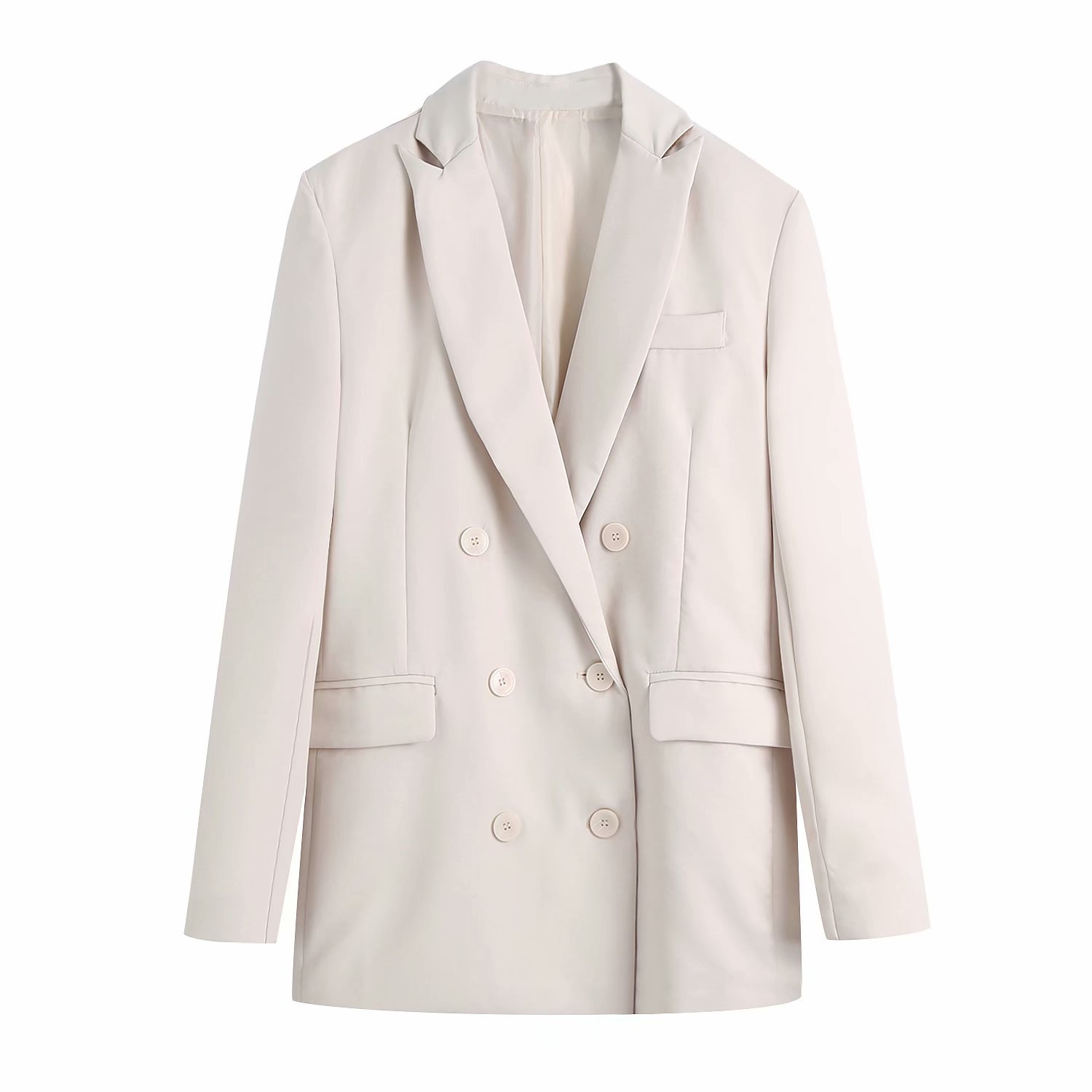 Women Two Pieces Set Oversized Blazer and Loose Trousers Suit Fashion Casual Chic Lady Outfits 210517