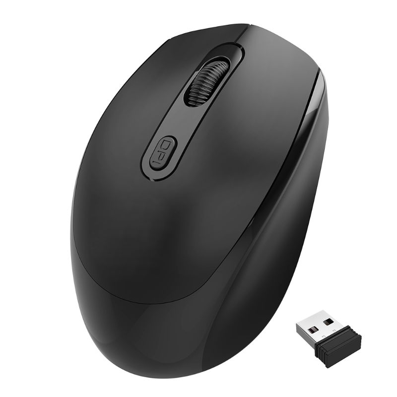 2.4GHz Portable Mini Slider Wireless Mouse Mute Optical Gaming Mice PC Gaming 667C
