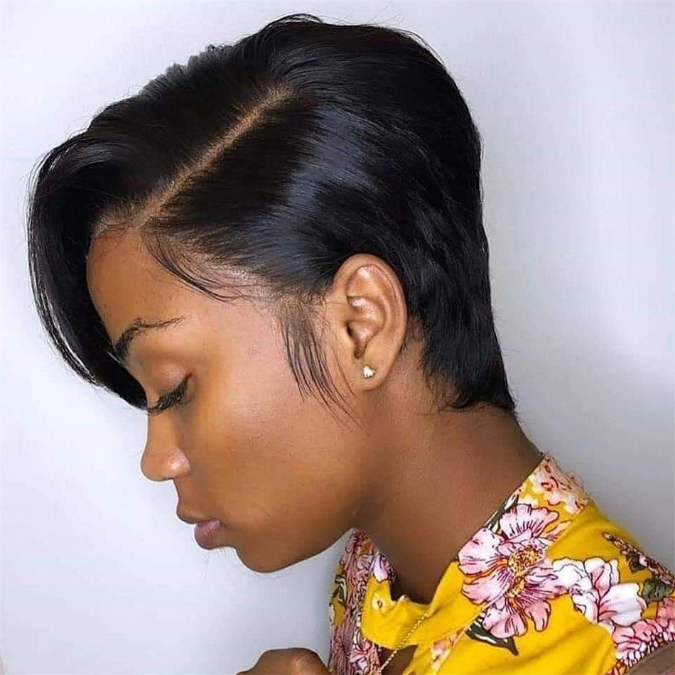Short Straight Lace Front Wigs T Part 13x4x1 Peruvian Human Hair Wig 150% Density Natural Hairline, Natural color
Short Straight Lace Front Wigs T Part 13x4x1 Peruvian Human Hair Wig 150% Density Natural Hairline, Natural color