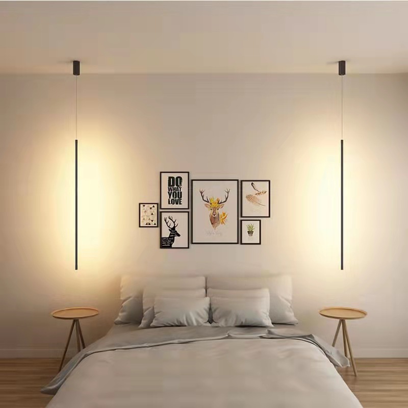 Modern LED pendant lamps minimalist restaurant coffee bar living room chandelier bedside long line hang lamp
Modern LED pendant lamps minimalist restaurant coffee bar living room chandelier bedside long line hang lamp