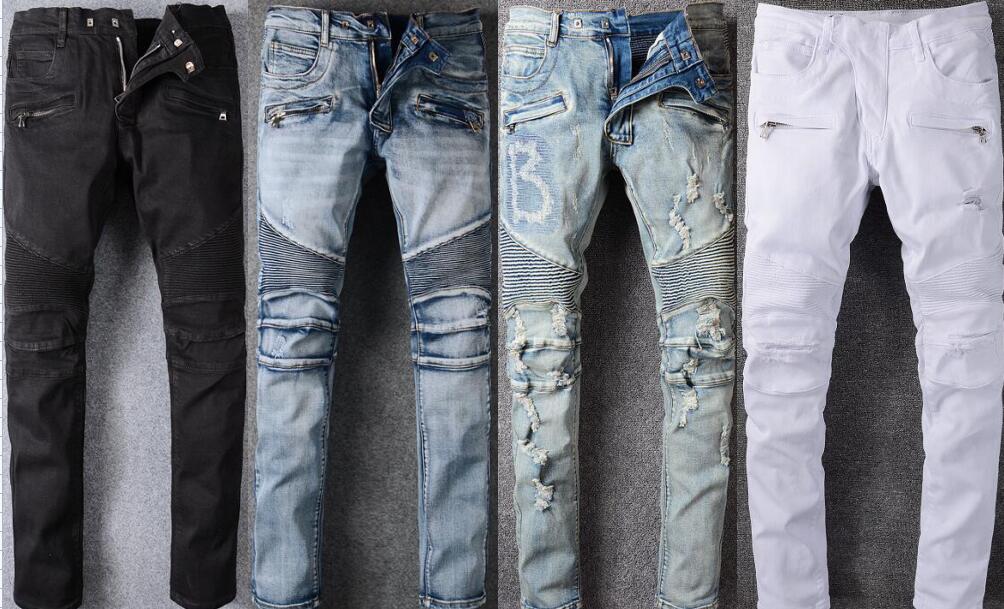 High quality Men Distressed Ripped Skinny Biker Jeans Slim Fit Motorcycle Biker Denim For Pants Hip Hop 28-40, 2#
High quality Men Distressed Ripped Skinny Biker Jeans Slim Fit Motorcycle Biker Denim For Pants Hip Hop 28-40, 2#