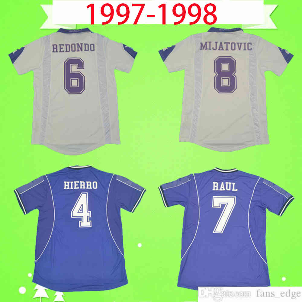 1997 1998 Real Madrid retro soccer jersey 97 98 vintage football shirt top Uniform classic camiseta #7 RAUL R.CARLOS HIERRO REDONDO SUKER SEEDORF, Black;yellow
1997 1998 Real Madrid retro soccer jersey 97 98 vintage football shirt top Uniform classic camiseta #7 RAUL R.CARLOS HIERRO REDONDO SUKER SEEDORF, Black;yellow