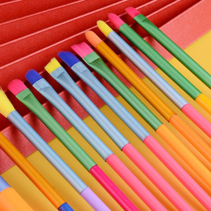 Makeup Brushes 10/15PCS Set Female Foundation Eye Shadow Eyeliner Multicolor Handle Professional Beauty Tool Make Up Maquillaje