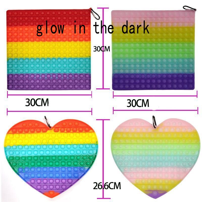30CM!!! Super Big LUMINOUS Glow in Dark Rainbow Push Bubble Fidget Toy Decompression Toys Simple Dimple Educational Adult Funny Anti-stress Relief Gift
30CM!!! Super Big LUMINOUS Glow in Dark Rainbow Push Bubble Fidget Toy Decompression Toys Simple Dimple Educational Adult Funny Anti-stress Relief Gift