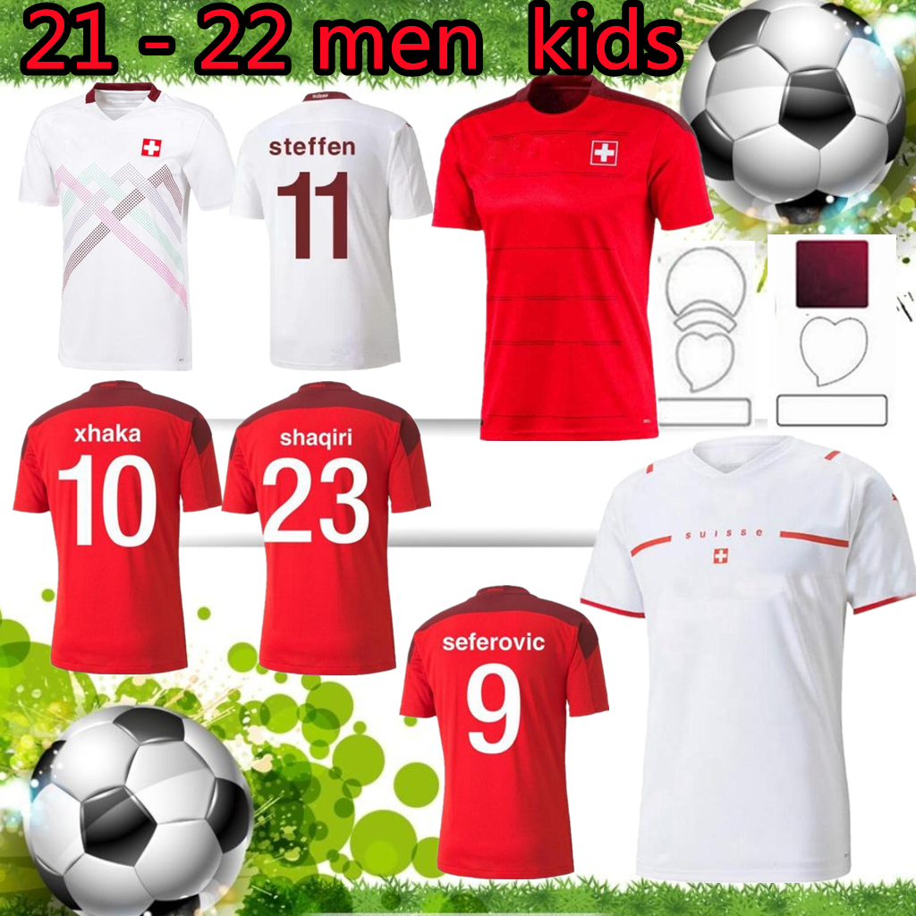swiss soccer jerseys home away 2021 2022 AKANJI SHAQIRI EMBOLO SEFEROVIC football jersey ZAKARIA ELVEDI FREULER VARGAS shirts Camiseta Switz, 2020 home kids
swiss soccer jerseys home away 2021 2022 AKANJI SHAQIRI EMBOLO SEFEROVIC football jersey ZAKARIA ELVEDI FREULER VARGAS shirts Camiseta Switz, 2020 home kids