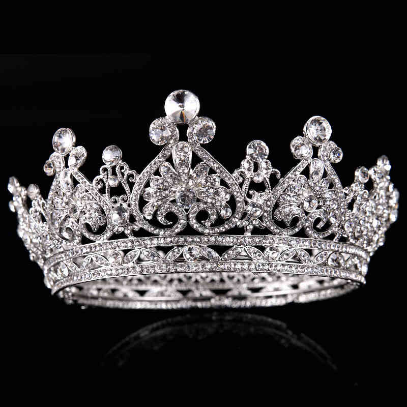 Wedding Hair Jewelry Accessories Selling Whole Circle Heart-shaped Rhinestone Crown Princess Ornament Bride