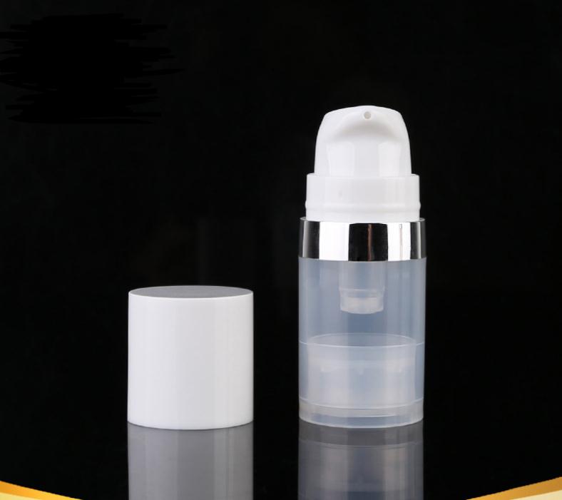 Empty 5ml 10ml 15ml Airless Bottles Clear Airless Vacuum Pump otion Bottle with Silver ine Cosmetic Packaging SN1306 s
Empty 5ml 10ml 15ml Airless Bottles Clear Airless Vacuum Pump otion Bottle with Silver ine Cosmetic Packaging SN1306 s