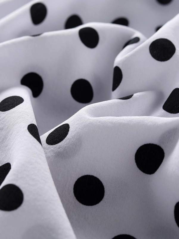 Girls Polka Dot Shirred Cami Dress SHE