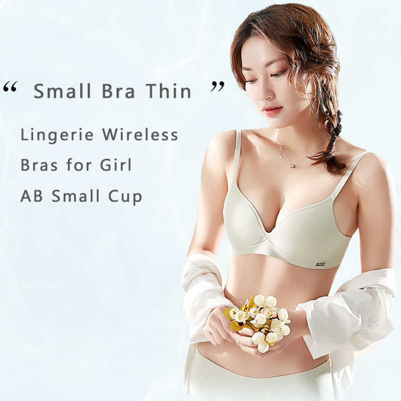Logirlve Seamless Bra Women Brassiere Bralette Sexy Breathable Female Solid Color Lingerie Wireless Bras for Girl AB Small Cup 210728