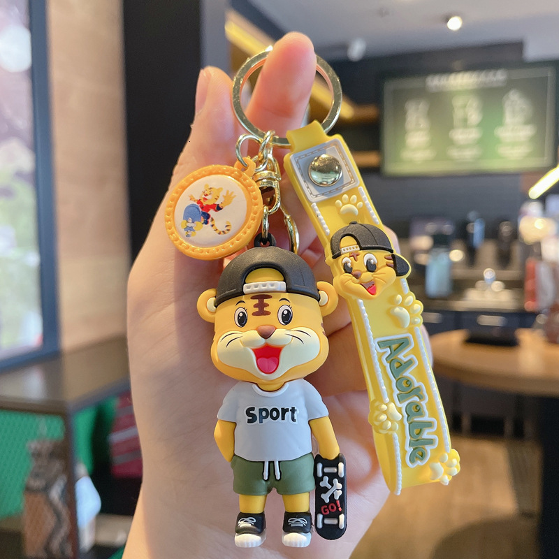 Key Rings Athlete Little Tiger Chain Cute Doll Bag Pendant Couple Year of the Gift