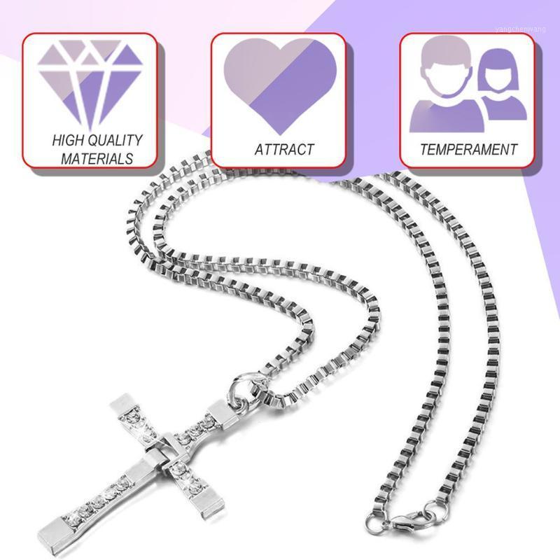 Chains Men's Cross Diamond Necklace Alloy Long Luxury Fashionable Type A Treatment Process Virgin Boys Jewelry Hallowe
Chains Men's Cross Diamond Necklace Alloy Long Luxury Fashionable Type A Treatment Process Virgin Boys Jewelry Hallowe