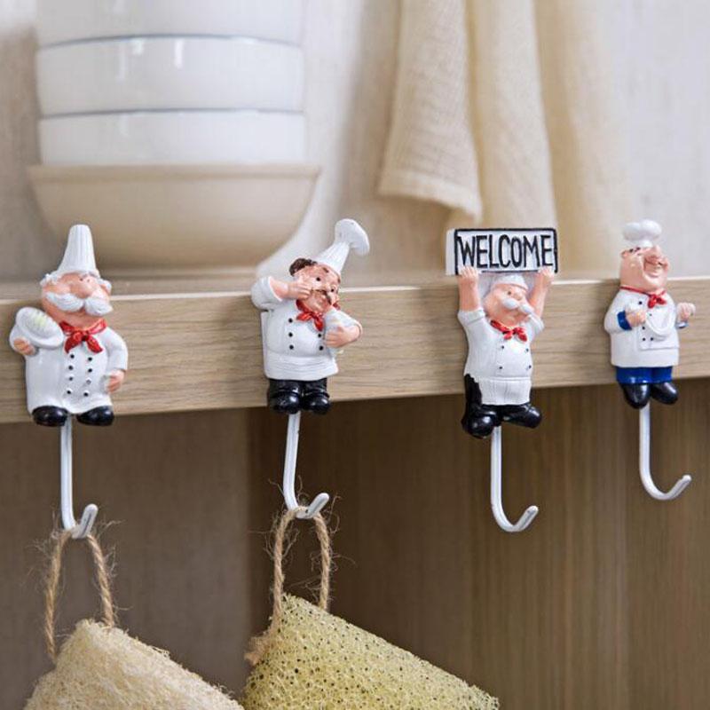 Hooks & Rails Strong Self Adhesive Door Wall Hangers Cartoon Chef Resin Stainless Steel Decoration Hook For Kitchen Bathroom Organizer
Hooks & Rails Strong Self Adhesive Door Wall Hangers Cartoon Chef Resin Stainless Steel Decoration Hook For Kitchen Bathroom Organizer