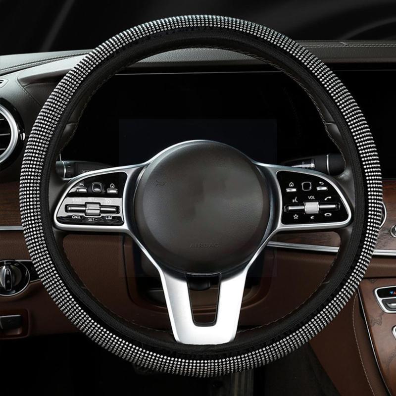 Steering Wheel Covers Luxury Crystal Colorful Rhinestone Car 37-38cm Covered Diamante D Shape R9M4 
Steering Wheel Covers Luxury Crystal Colorful Rhinestone Car 37-38cm Covered Diamante D Shape R9M4