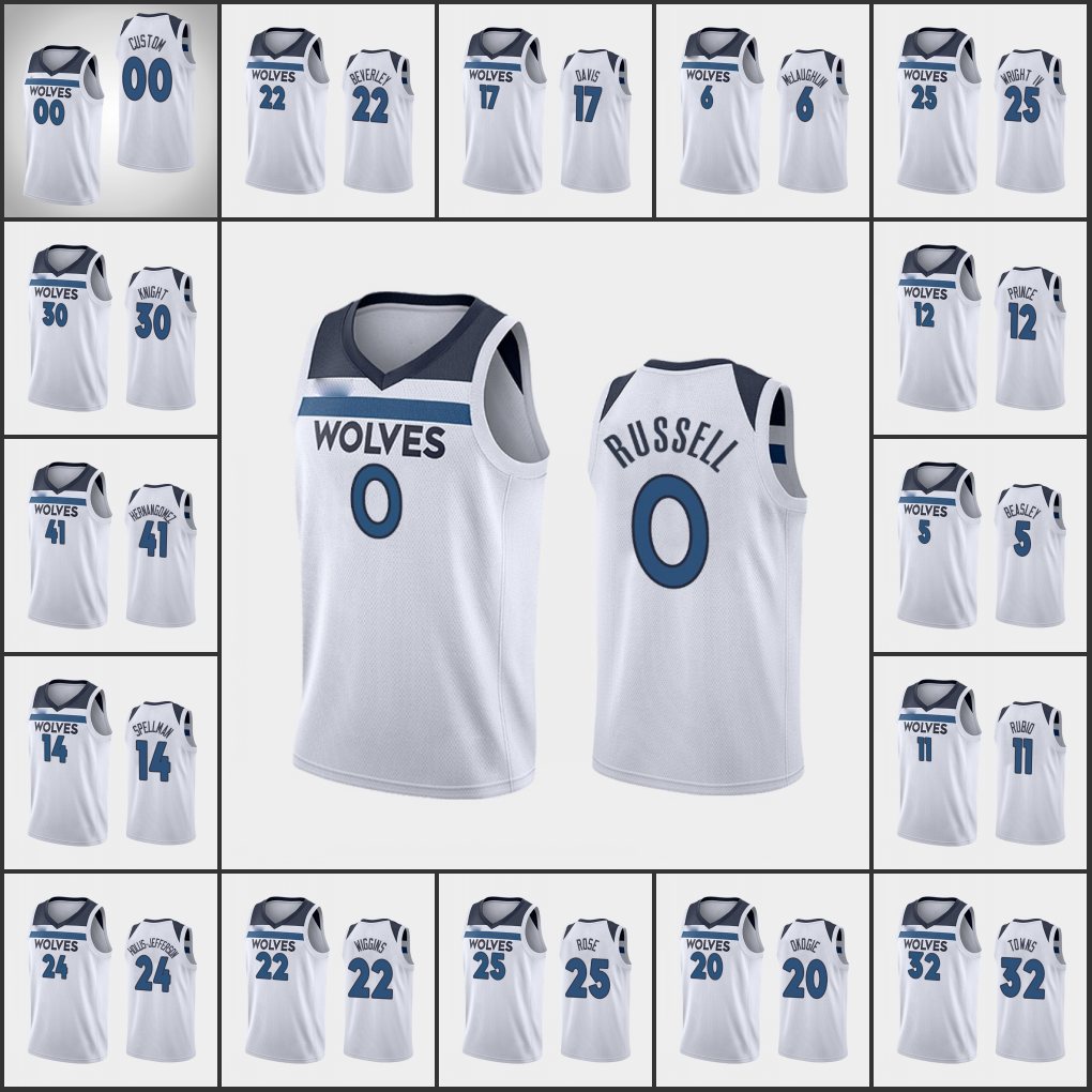 MinnesotaTimberwolvesMen Karl-Anthony Towns Naz Reid D'Angelo Russell Derrick Rose McKinley Wright Custom White Association Jersey, Black
MinnesotaTimberwolvesMen Karl-Anthony Towns Naz Reid D'Angelo Russell Derrick Rose McKinley Wright Custom White Association Jersey, Black