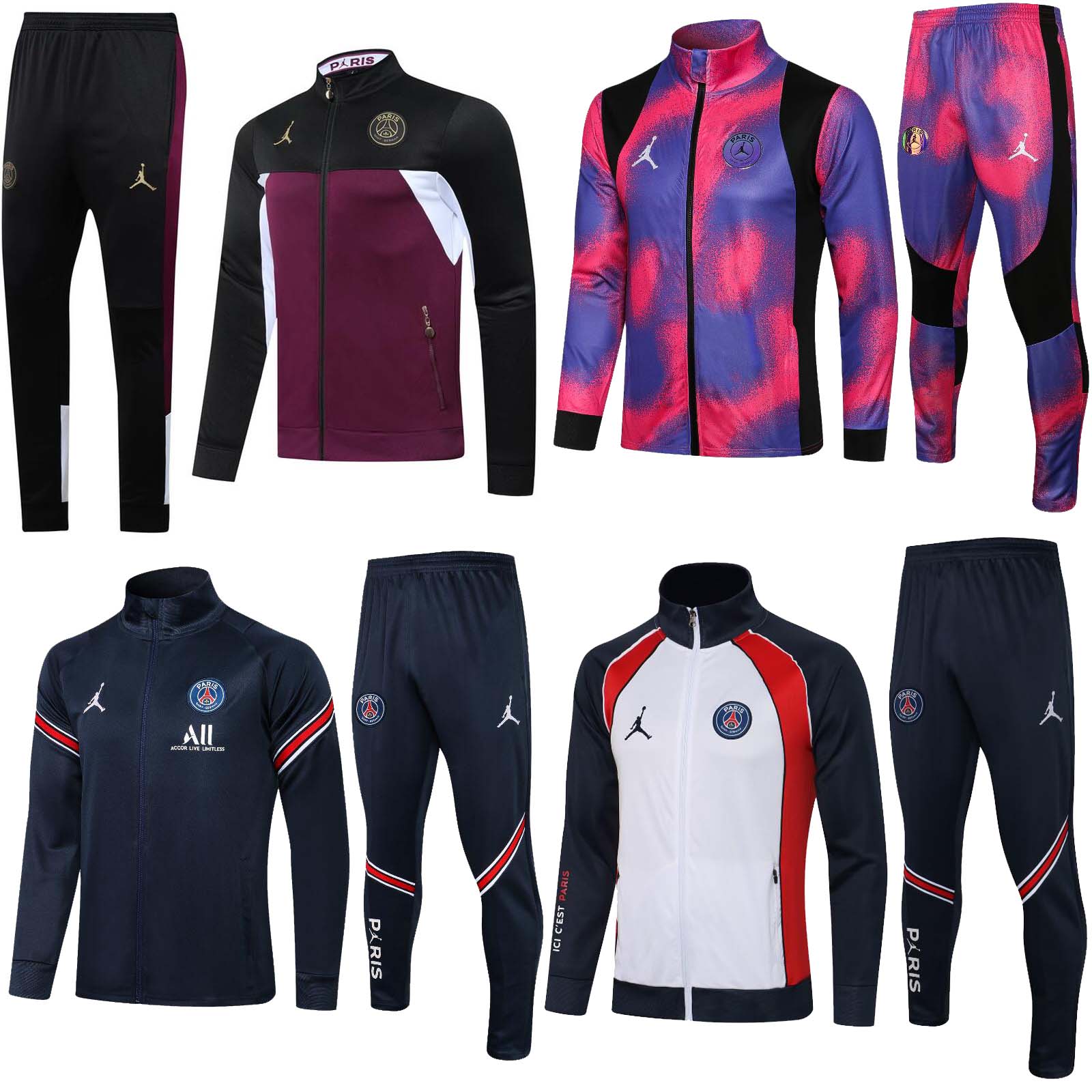 Jordan PSG jacket kit soccer survetement de football 21 22 Paris Saint-Germain Training Tracksuits sportswear Windbreaker Mbappé Neymar JR football Jersey, A414#
Jordan PSG jacket kit soccer survetement de football 21 22 Paris Saint-Germain Training Tracksuits sportswear Windbreaker Mbappé Neymar JR football Jersey, A414#
