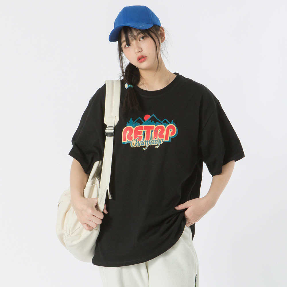 Men's T-shirt Summer Short Sleeve Letters Printed Tee Hip Hop Oversized Cotton Casual Harajuku Streetwear Top Tshirts 210601
