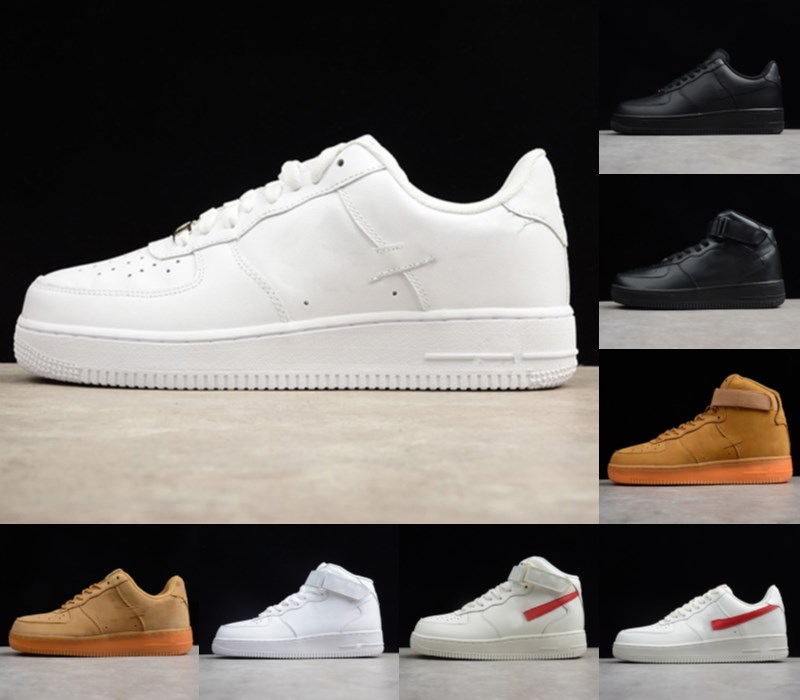 One 1 Men Running Shoes des chaussures Classic High Low Triple White Black Wheat color Outdoor Sports Women Mens Trainers Sneakers 36-46, White;red
One 1 Men Running Shoes des chaussures Classic High Low Triple White Black Wheat color Outdoor Sports Women Mens Trainers Sneakers 36-46, White;red