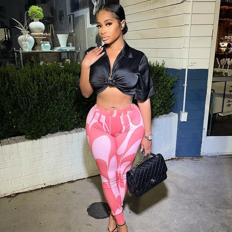 Women's Pants & Capris Print Elegant Skinny Women Fashion Casual Sexy Slim Trousers Patchwork Sportswear Pink Wear Green Leggings Ladies Clo
Women's Pants & Capris Print Elegant Skinny Women Fashion Casual Sexy Slim Trousers Patchwork Sportswear Pink Wear Green Leggings Ladies Clo