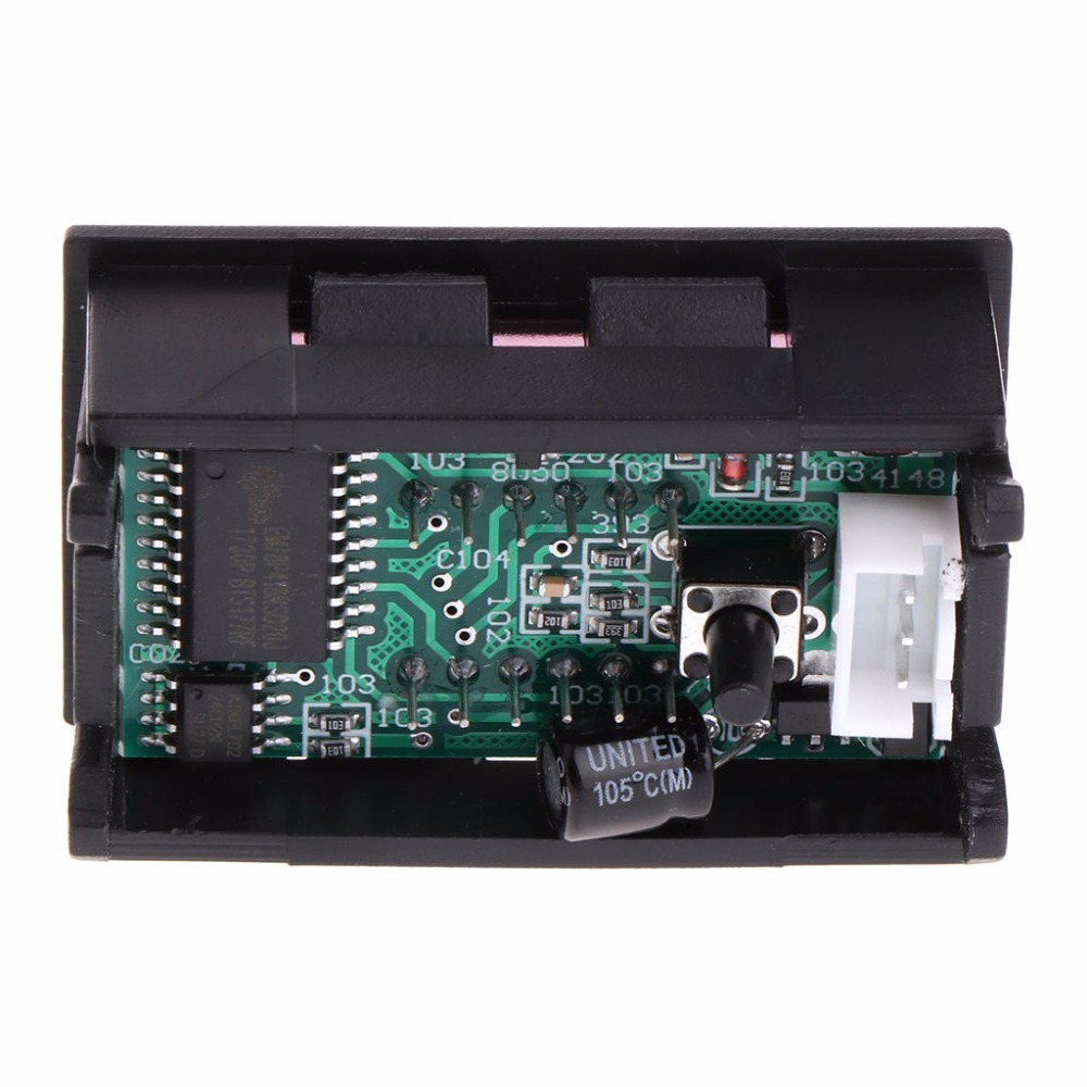 2 In 1 Led Driver Gauge Digital Rpm Voltometer For Car Engine Rotating Speed