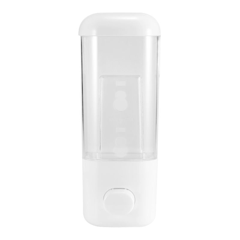 500 Ml Bathroom Waterproof Wall Mounted Self-adhesive Shampoo Container Handlers Clear Liquid Lotion Single Slot Storage