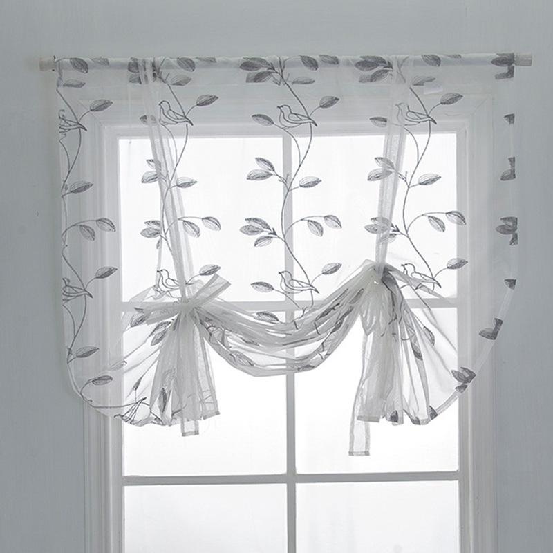 Curtain & Drapes Roman Shade European Embroidery Leaf Tie Up Window Kitchen Bedrooms Pubs Voile Sheer Tab Top, W60xl120
Curtain & Drapes Roman Shade European Embroidery Leaf Tie Up Window Kitchen Bedrooms Pubs Voile Sheer Tab Top, W60xl120
