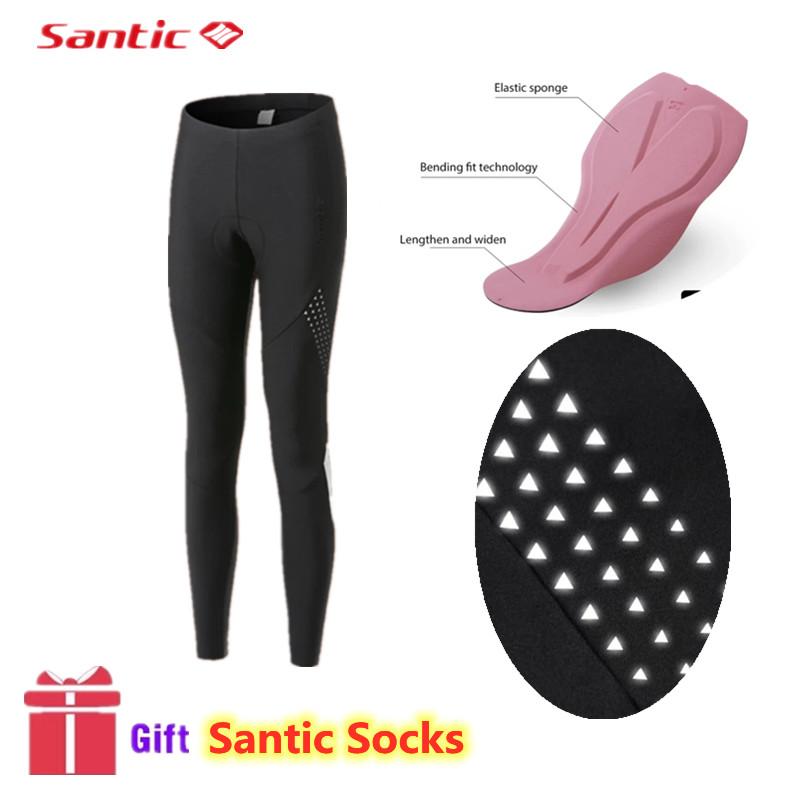 Racing Pants Santic Women Cycling Fleece Reflective Bicycle Trousers Keep Warm Outdoor MTB Sports Bike Accessories Autumn Winter, Black
Racing Pants Santic Women Cycling Fleece Reflective Bicycle Trousers Keep Warm Outdoor MTB Sports Bike Accessories Autumn Winter, Black