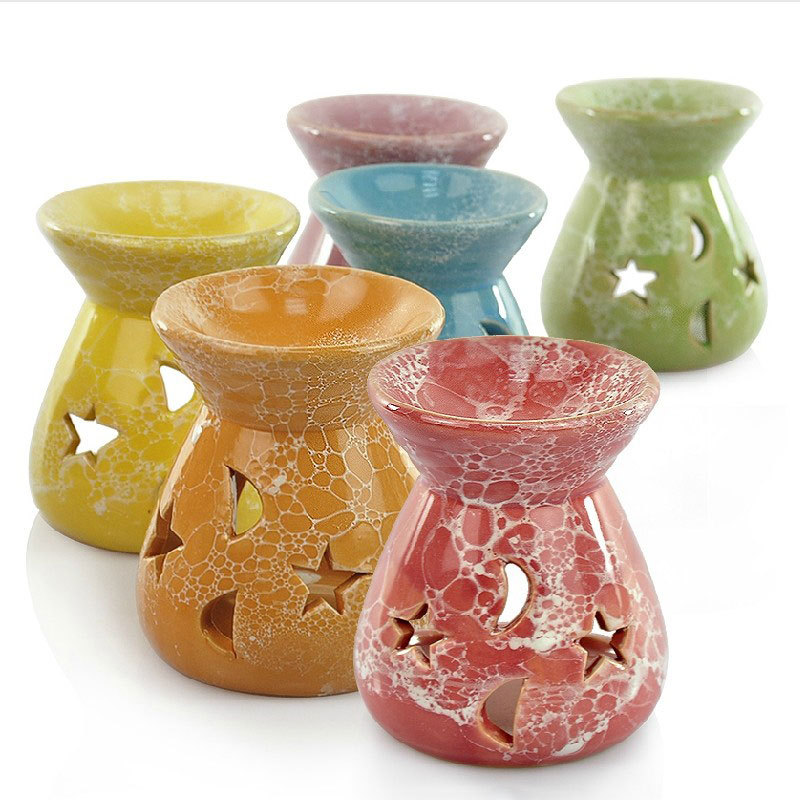 Creative aromatherapy stove Ceramic Oil Lamps Hollow Stars Moon Pattern Essential Oil Fragrance Candle Incense Burners 1353 V2
Creative aromatherapy stove Ceramic Oil Lamps Hollow Stars Moon Pattern Essential Oil Fragrance Candle Incense Burners 1353 V2