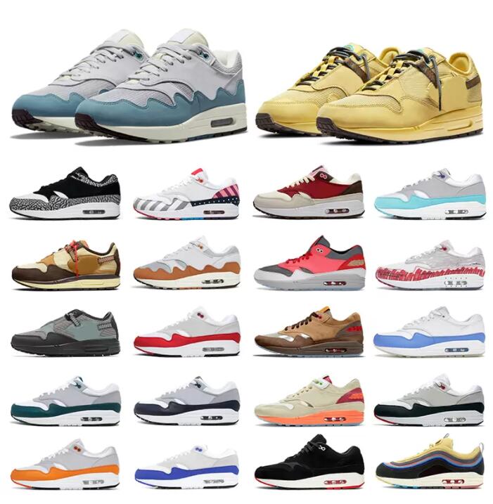 

26Color Top Quality 1 Noise Aqua Monarch Men Women Running Shoes Trainers Elephant Anniversary Pink Sketch Bred Black Sketch Parra University Blue 87 Mens Sneakers