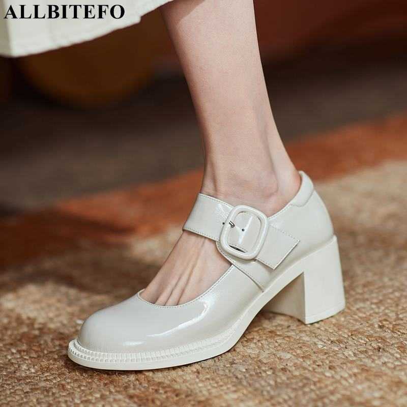 ALLBITEFO natural genuine leather fashion leisure high heel shoes thick heel women heels shoes high heels Talons hauts femme 210611, As picture
ALLBITEFO natural genuine leather fashion leisure high heel shoes thick heel women heels shoes high heels Talons hauts femme 210611, As picture