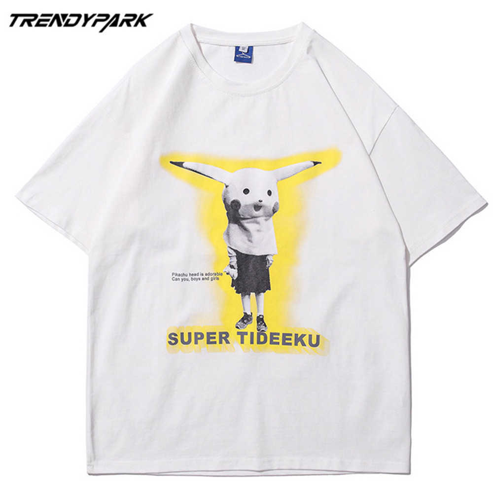 Men's T-shirt Funny Print Summer Short Sleeve Printed Tee Hip Hop Oversized Cotton Casual Harajuku Streetwear Top Tshirts 210601