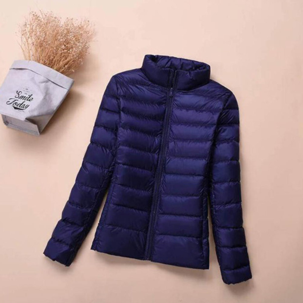 Ultra-light Plus Size Thin Down Jacket Women Autumn Winter Slim Short Hooded Warm White Duck Coat Women's Outerwear 210428