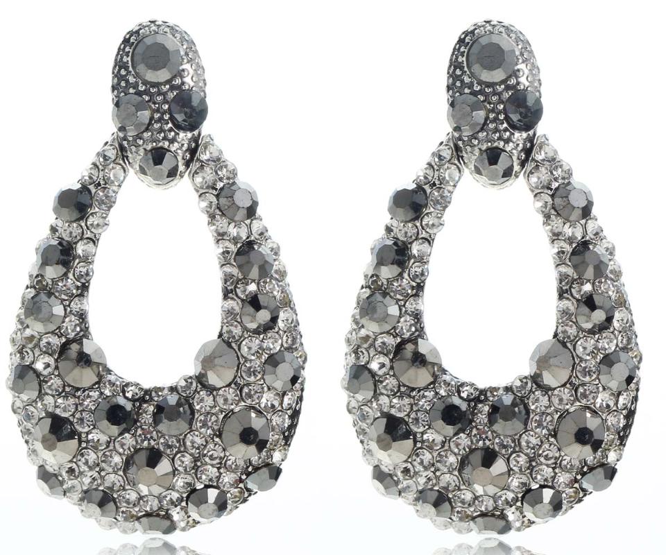 Dangle & Chandelier YaYi Jewelry Fashion BOHO Black Glass Crystal Rhinestone Women Ancient Gold Color Wear Ear Band Long Tassel Earrings, Silver
Dangle & Chandelier YaYi Jewelry Fashion BOHO Black Glass Crystal Rhinestone Women Ancient Gold Color Wear Ear Band Long Tassel Earrings, Silver