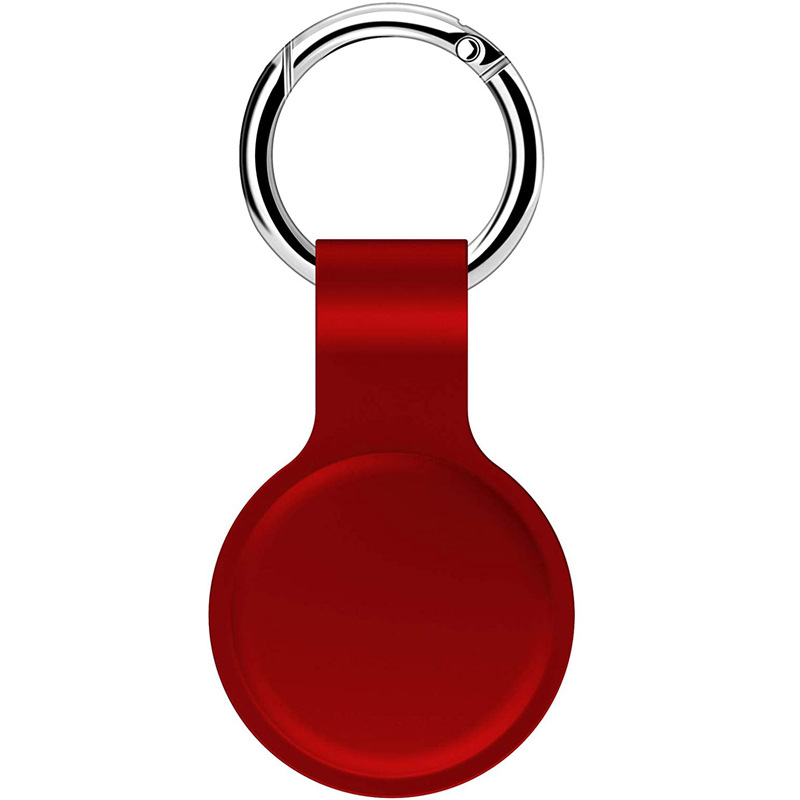 16 colors AirTags Loop Silicone Case Protective Cover Shell with Key Ring for Apple Airtag Smart Bluetooth Wireless Tracker Anti-lost tracking