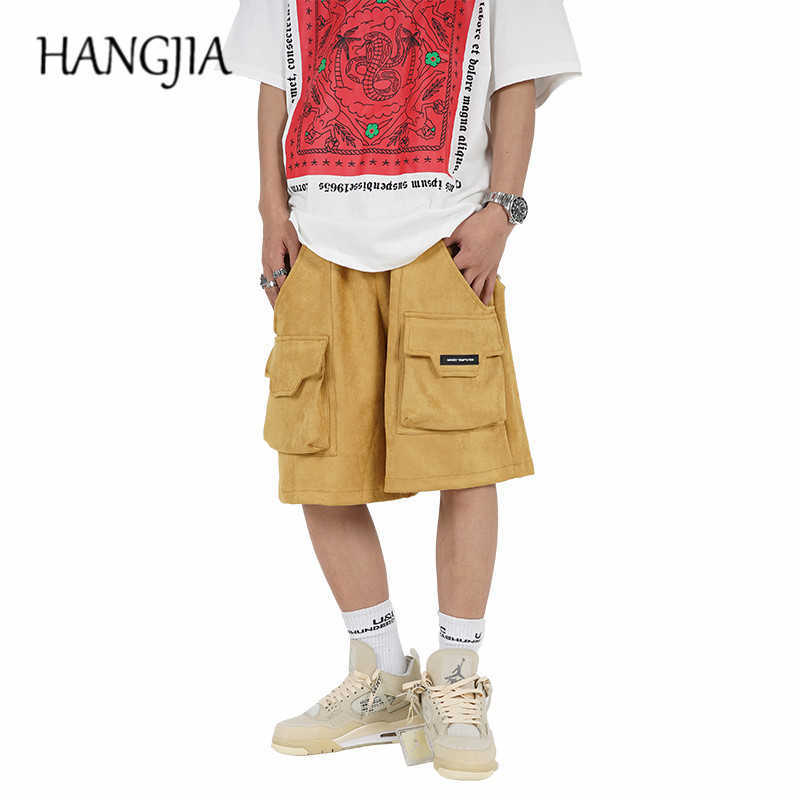 Hip-hop Suede Cargo Shorts Summer Men Women Loose Casual Knee Length Shorts High Street Korean Fashion Cargo Trousers C0607, Khaki
Hip-hop Suede Cargo Shorts Summer Men Women Loose Casual Knee Length Shorts High Street Korean Fashion Cargo Trousers C0607, Khaki