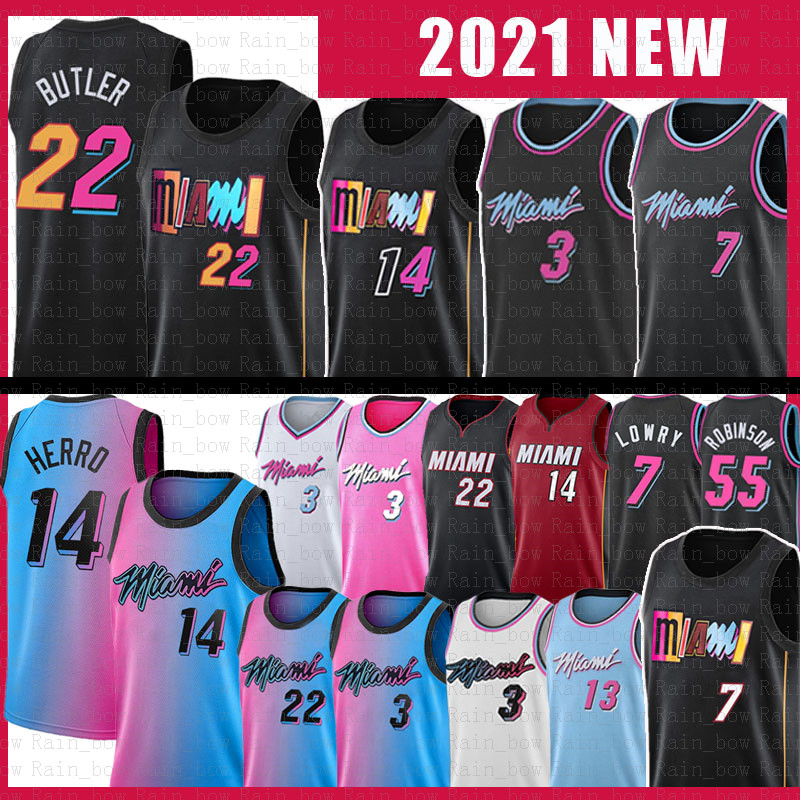Jimmy 22 Butler Tyler 14 Herro Basketball Jersey Kyle 7 Lowry Dwayne Dwyane 3 Wade Bam 13 Adebayo Duncan 55 Robinson Miamis 75th anniversary Jerseys
Jimmy 22 Butler Tyler 14 Herro Basketball Jersey Kyle 7 Lowry Dwayne Dwyane 3 Wade Bam 13 Adebayo Duncan 55 Robinson Miamis 75th anniversary Jerseys