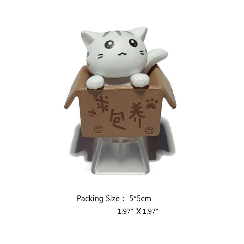 ABS Custom Cartoon Anime Cat Keycap Bottom Backlit Keycaps Gift for cherry MX Mechanical Keyboard Key Cap