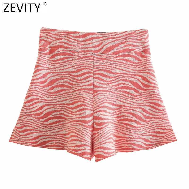 Zevity Women Fashion Animal Striped Print Casual Jacquard Bermuda Shorts Female Chic Summer Hem Split Pantalone Cortos P1089 210603, As pic p1089cd
Zevity Women Fashion Animal Striped Print Casual Jacquard Bermuda Shorts Female Chic Summer Hem Split Pantalone Cortos P1089 210603, As pic p1089cd