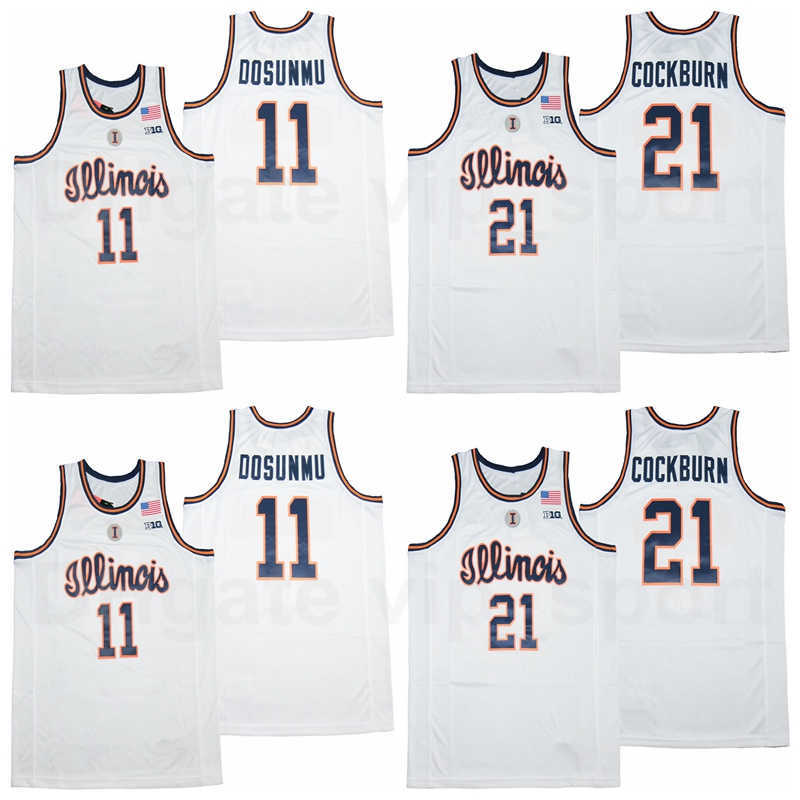 NCAA Illinois Fighting Illini College Basketball 21 Kofi Cockburn Jersey Man 11 Ayo Dosunmu University Breathable White, 1 white
NCAA Illinois Fighting Illini College Basketball 21 Kofi Cockburn Jersey Man 11 Ayo Dosunmu University Breathable White, 1 white