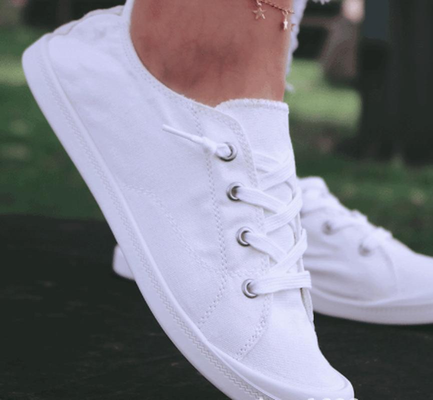 Women Summer Flat Ladies Casual Lace Up Plus Size Shoes Woman Canvas Fabric Sneakers Loafers Mujer Sapato Feminino SA0596 Sandals, White
Women Summer Flat Ladies Casual Lace Up Plus Size Shoes Woman Canvas Fabric Sneakers Loafers Mujer Sapato Feminino SA0596 Sandals, White