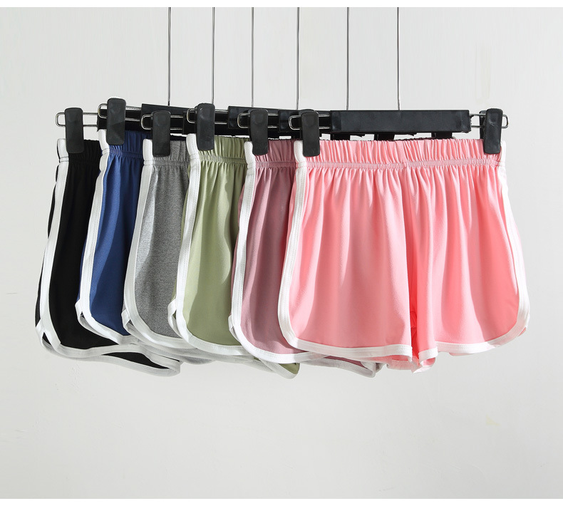 Women Shorts Pants Casual Lady All Loose Blend Solid Soft Patchwork Leisure Female Workout Waistband Skinny Stretch Elastic Waist Beach Correndo