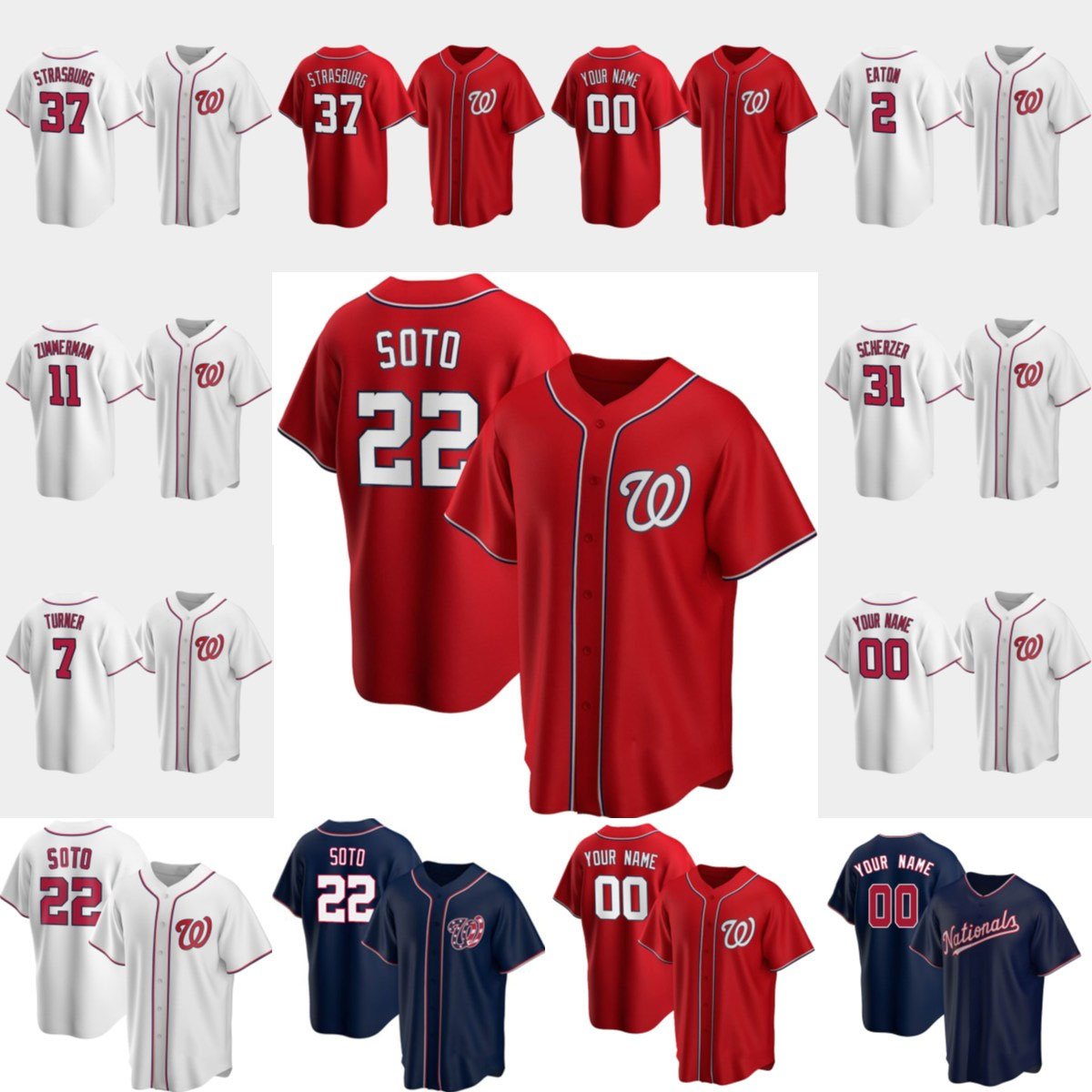 22 JUAN SOTO 7 Trea Turner 31 MAX SCHERZER Baseball Jerseys 37 Stephen Strasburg 52 Brad Hand Kyle Schwarbe Luis Garcia Dakota Bacus, Men(guo min)
22 JUAN SOTO 7 Trea Turner 31 MAX SCHERZER Baseball Jerseys 37 Stephen Strasburg 52 Brad Hand Kyle Schwarbe Luis Garcia Dakota Bacus, Men(guo min)